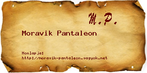 Moravik Pantaleon névjegykártya